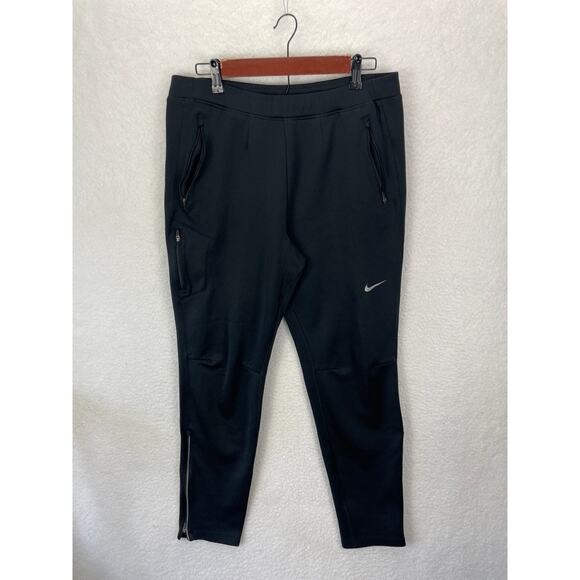 Nike Men’s Jogger Pants Tapered Black Size Large‎ - Picture 1 of 8